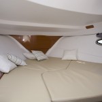 La cabine du Flyer 750 en configuration couchage